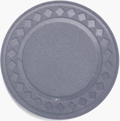 50 Plastic Diamond Design 4 gram Poker Chips (GRAY)