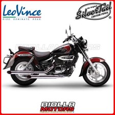 2425 AUSPUFF SILVERTAIL HYOSUNG AQUILA GV 125 injection 2015 - K02 CHROMED STEEL