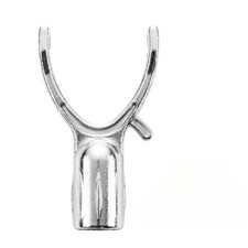 19mm 4x Clothes Fork Head Accessory Thick Zinc Alloy Clothes Pole Bracing Silver