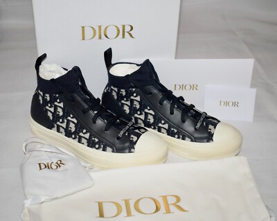 Christian Dior Walk n Dior Navy Oblique Technical Size 37.5 High 