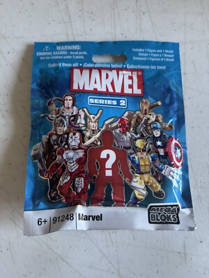 Marvel Mega Bloks Series 2 Blind Bag - Loki Minifigure - NEW & SEALED