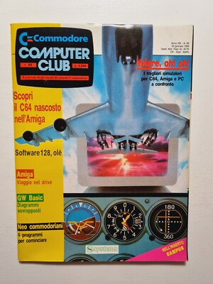 COMMODORE COMPUTER CLUB 60-1989 MACRO ASSEMBLER-RASER II-SIMULATORI PER C64 PC