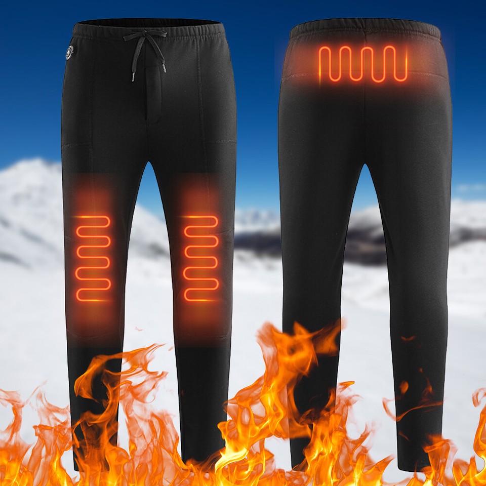 Men and Women Thermal Heated Pants USB Electric Heating Pants for Cold 