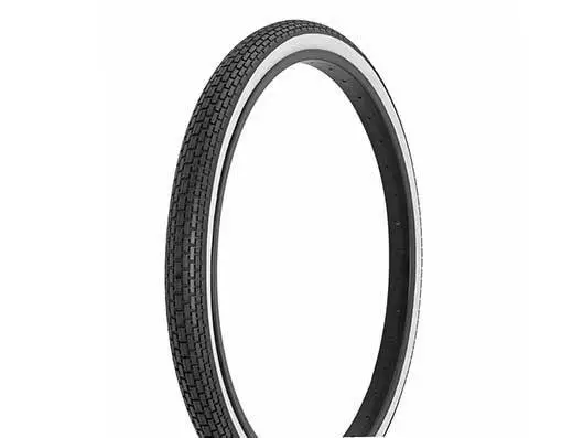 Bike Tire 24 x 13 4 S7 Black White Side Wall FR120A. Bike parts
