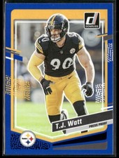 2023 Donruss Blue Press Proof #254 - TJ Watt - Steelers!