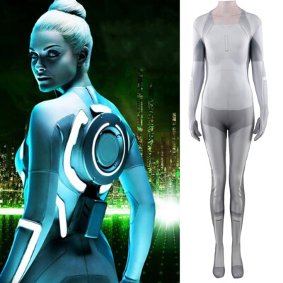 Halloween Selrey Jumpsuit Cosplay Costume Tron Legacy Jamu Bodysuit Adult  Kids