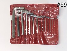 Vintage Upland Forgemaster 15-Piece Hex Key Wrench Set No.15 Made in USA NOS