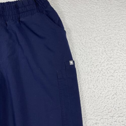 Figs Scrub Pants Womens XXL Petite Blue Yola Scrub Cargo Straight Leg Zip Pocket - 第 4/12 張圖片