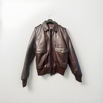 Schott NYC x Barney s New York A-2 Leather flight Jacket