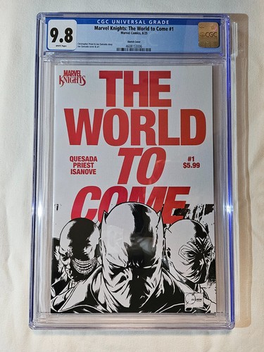 Marvel Knights The World To Come #1 CGC 9.8 One Per Store Surprise Variant 2025