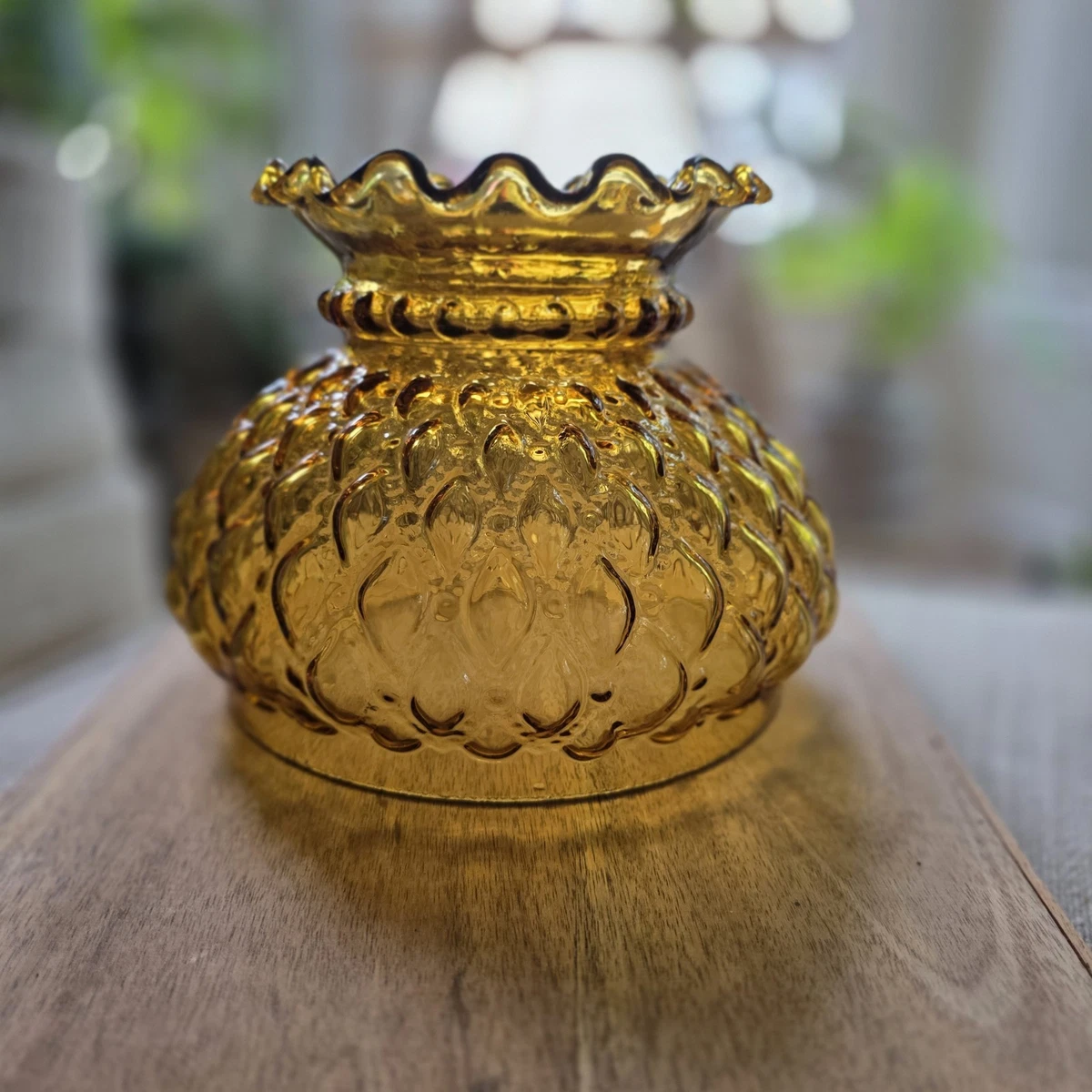 Amber Glass Lamp In Collectible Lamp Shades for sale | eBay