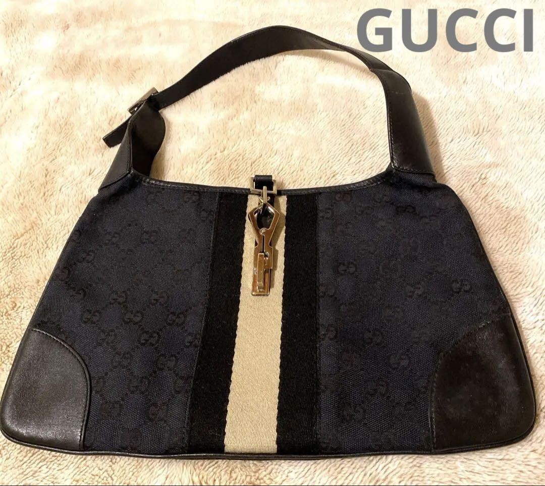GUCCI Kandinsky Shelley Line Bag in GG Canvas with Artistic Design