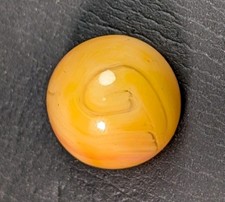 .6" Mint 9.5 Antique Solid Opaque Marble Visible 9 Swirls MFC CAC ALLEY 2