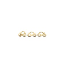 Gold Finish  Silver Plated E-coated Copper/Brass S Hook Clasps 18  14 mm -