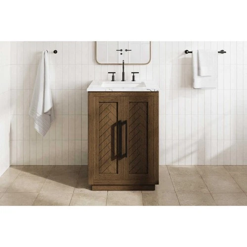 Elegant Lighting VF29024HO Chase 24 X 34 inch Hazel Oak Bathroom Vanity Cabinet - Picture 2 of 11