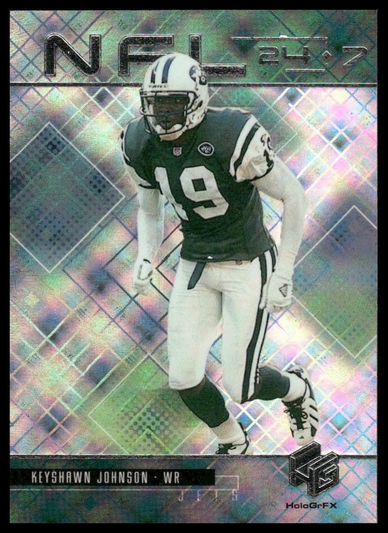 Keyshawn Johnson 1999 Upper Deck HoloGrFX #N8 NFL 24/7 New York Jets