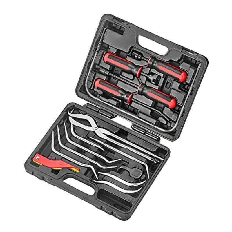 Juego de herramientas de freno de tambor profesional de 14 piezas con compresor de resorte y medidor nuevo Foto 2 de 4