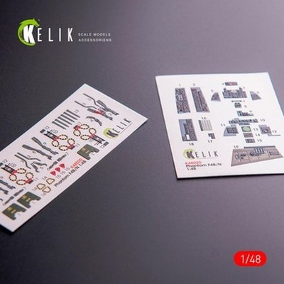 Reskit K48020 1/48 F-4B/N Innenraum 3D Decals Für Academy Bausatz