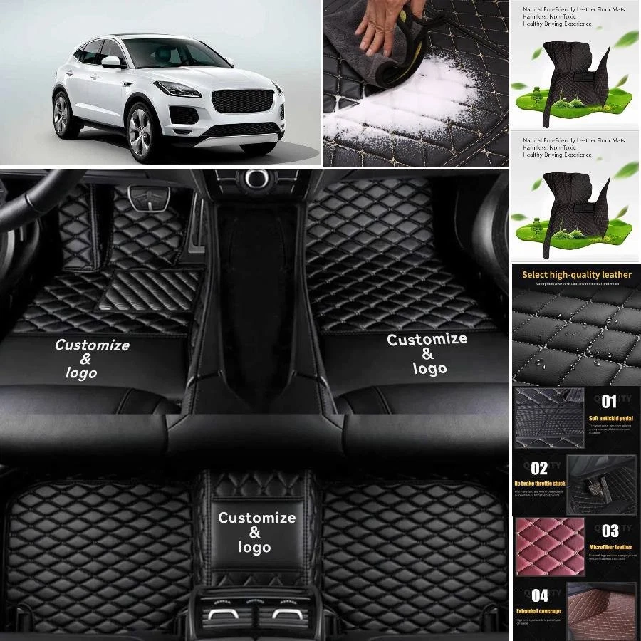 For Jaguar F-Pace Car Floor Mats Luxury Waterproof Liners Carpets Cargo Custom - Изображение 3 из 4