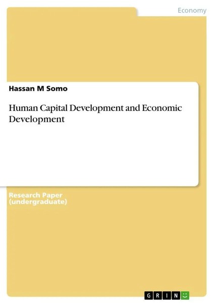 Hassan M Somo | Human Capital Development And Economic Development | Taschenbuch-image