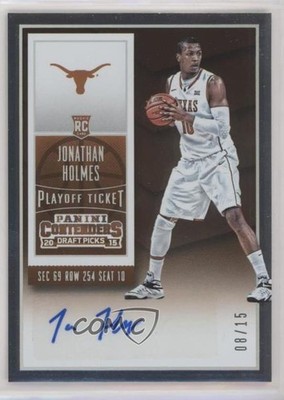 2015 Panini Contenders Draft Picks Playoff Ticket 8/15 Jonathan Holmes Auto 2k3