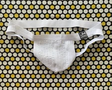 Jockstrap Men's White Size L Classic Sports Gym Athletic Supporter Jock