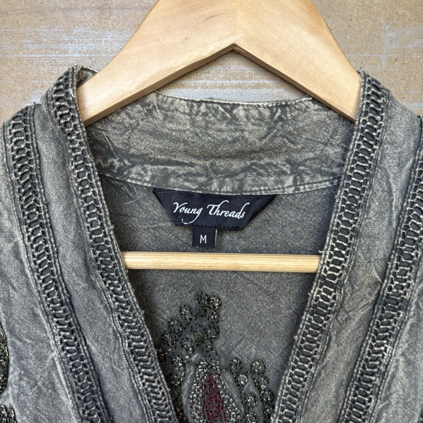 Young Threads Patchwork Embroidered Maxi Dress Hi… - image 3