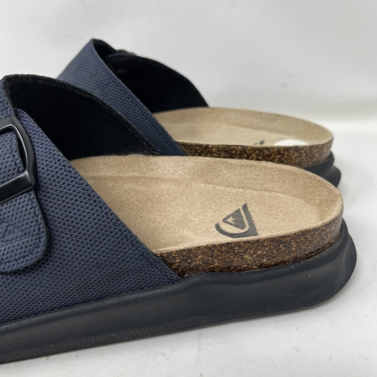 Quiksilver Embark Deck Slide Sandals Shoes Navy, Men’s Size 7 (New) Quicksilver Embark Deck Leather Sandal Men main image 2