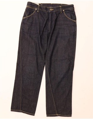DONDUP Womens Straight Jeans W28 L26 Navy Blue Cotton BX03
