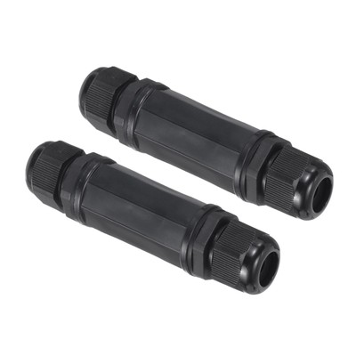 Waterproof RJ45 Coupler, Dual Head IP68 Ethernet LAN Cable Connector Pack of 2