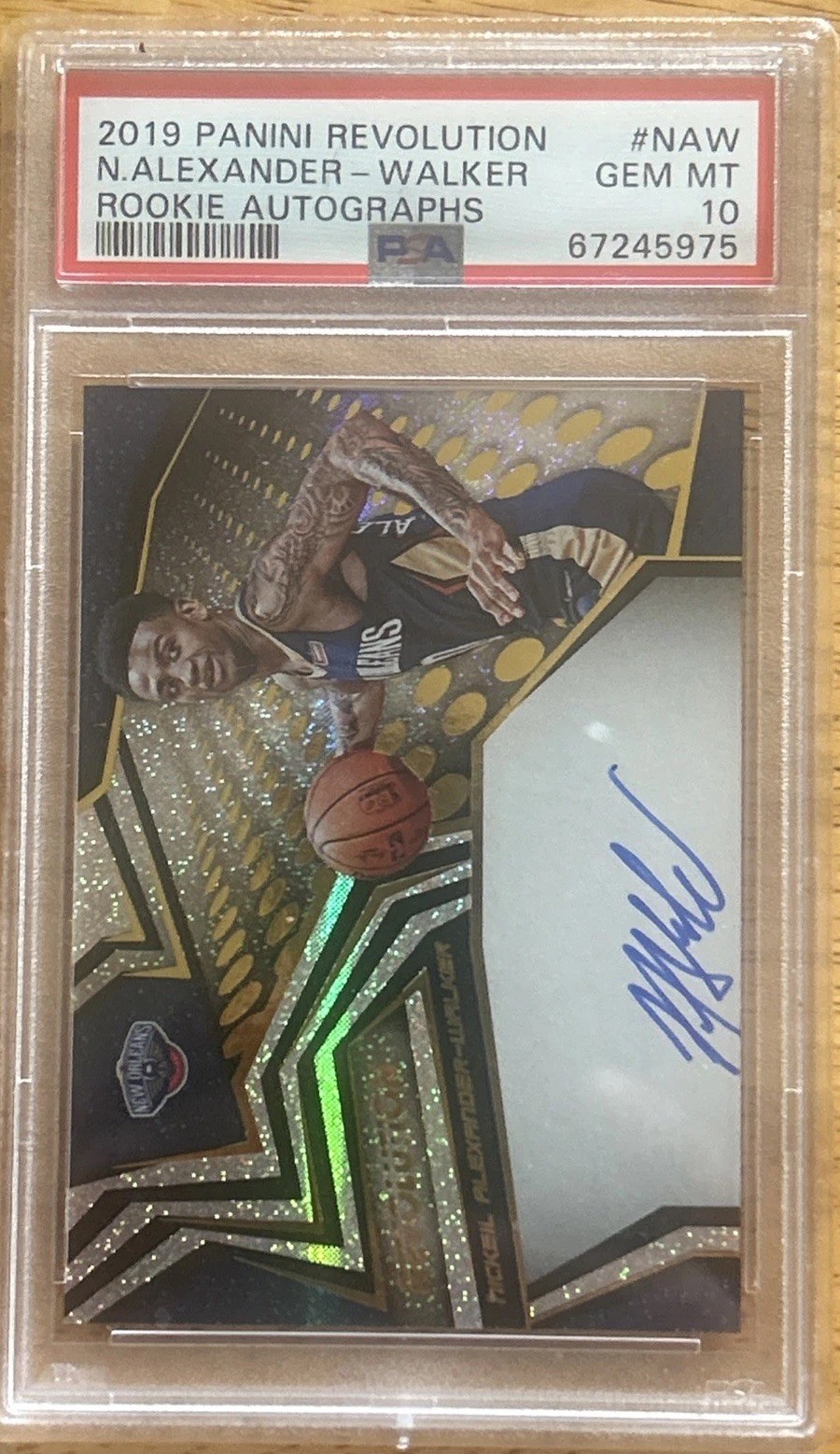 2019 Panini PANINI REVOLUTION ROOKIE AUTOGRAPHS #NAW N.Alexander-Walker front