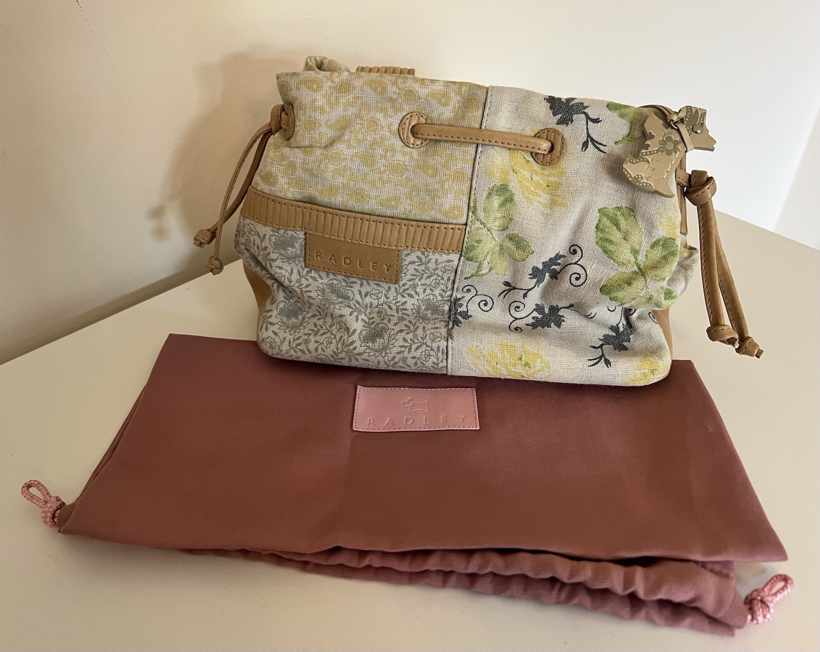 Radley Beige/Neutrals Patchwork Effect Bag Excell… - image 1