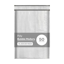 50 Pcs 7 Poly Bubble Padded Envelopes Mailers 14.25 x 20 Shipping Mailing Bags