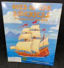 Gold Of The Americas PC MS DOS 3" 1/2 Disks - IBM/Tandy Big Box New Sealed PAL
