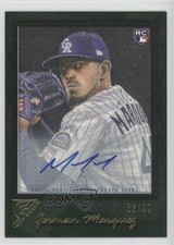 2017 Topps Gallery Green Auto /99 German Marquez #64 Auto 2x4