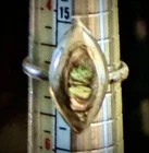 Vintage Sterling Silver Abalone Ring Size 5 Signed