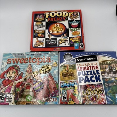 3 Games: Food Frenzy-Sweetopia- 5 Amazingly Addictive Puzzle Pack