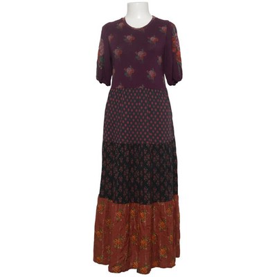 Desigual, Maxikleid, Größe: S, Lila/Schwarz/Rot/Mehrfarbig, Blumen, Damen #WBi