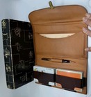 1940’s SHAW BARTON Travel Bridge Card Case w/2 Playing Decks, Pencil & Score Pad — photo 7