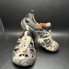 Skechers Kids Slip-On, water camo shoes, size 12