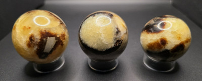 3 Septerian Stone Spheres - UV reaction 50MM/48MM/44MM