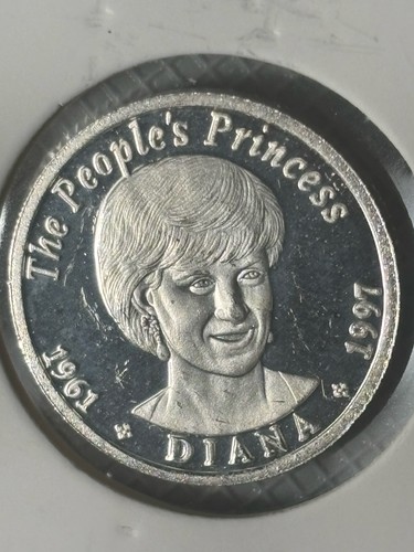 Zambia 50 Ngwee 1997 Coin "1961 The People's Princess" Uncertified Silver