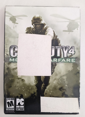 Call of Duty 4: Modern Warfare (PC, 2007) Activision CD, Key Code, Box, manual