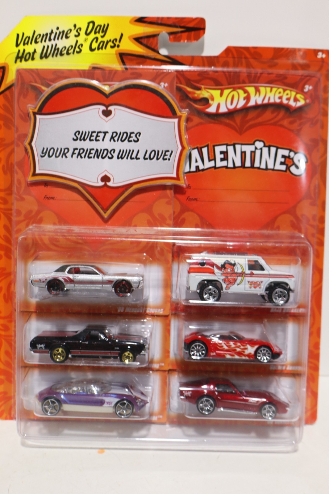Carded/Sealed Hot Wheels 2009 Valentine's 6 Pack Corvette Baja Breaker