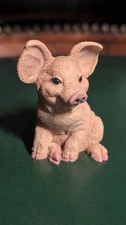 Castagna Pig 1993 Made in Italy Vintage Figurine Mouse Size Resin Super Cute