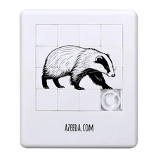 'Walking Badger' Sliding Puzzle (PZ00028299)