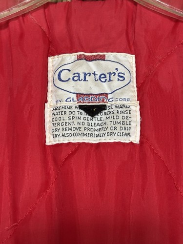 Vintage Carter’s Canvas Barn Coat Size 42 Quilt-Lined Insulated Chore Jacket USA - Afbeelding 24 van 24