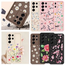 Custom Name Spring Florals Phone Case Cover For Samsung A17 S25 S24 FE S26 Ultra