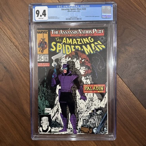 Amazing Spider-Man #320 CGC 9.4 White Pages Marvel 9/89