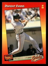 Dwight Evans 1992 Triple Play #67 Baltimore Orioles Baseball *205